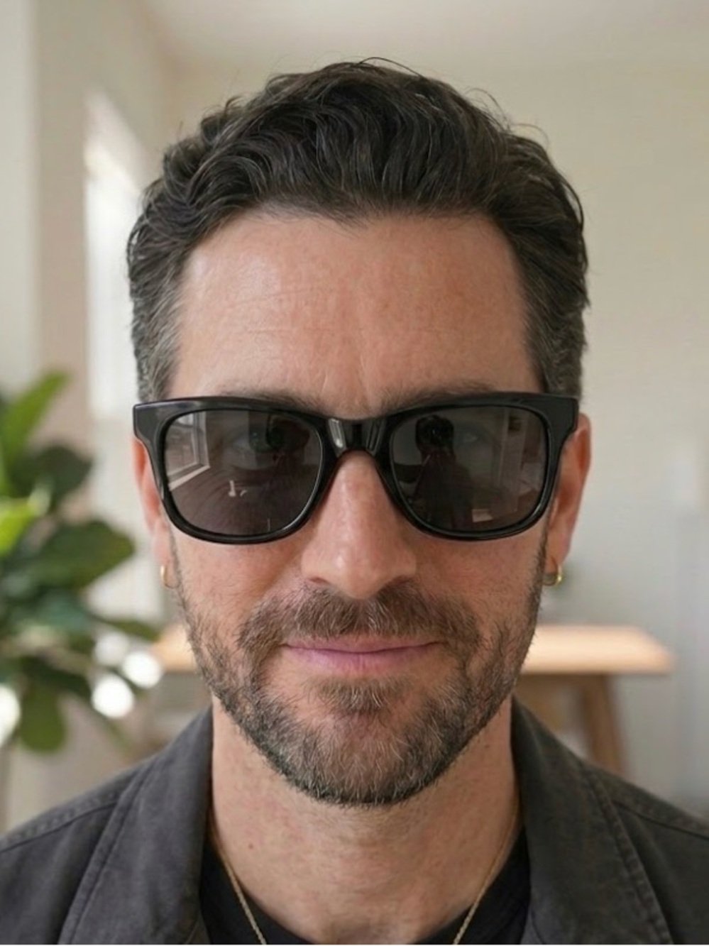 Precision Black Wayfarer Sunglasses - oneSUN RX Polarized Lenses